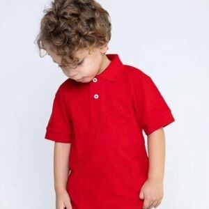 George | red short sleeve polo shirt | size 2T